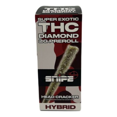 Snipe THCP Blend 2g Diamond Coated Preroll - Head Cracker (Hybrid)