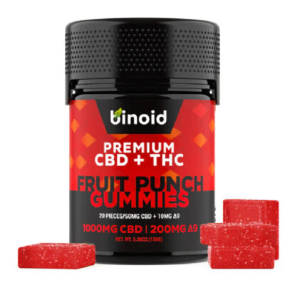 Binoid CBD + Delta 9 THC Gummies - Fruit Punch