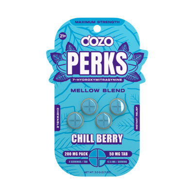 Dozo Perks 7-Hydroxymitragynine Party Blend 4ct 50mg Tablets - Chill Berry