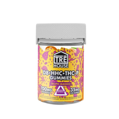 TRĒ House Delta 8 THC Gummies with HHC + THC-P 700mg – Tropic Mango