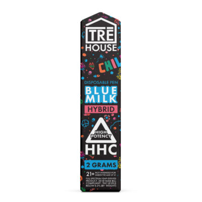 TRĒ House High Potency HHC Vape Pen – Blue Milk – Hybrid 2g