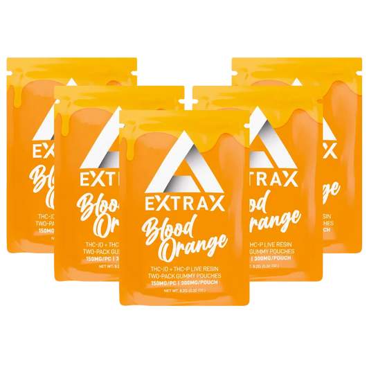 Delta Extrax Lights Out Live Resin THC-JD + THC-P 300mg Gummies - Blood Orange