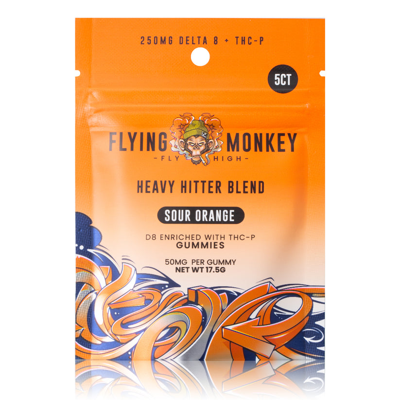 Flying Monkey Heavy Hitter Blend Gummies | 250mg - Sour Orange