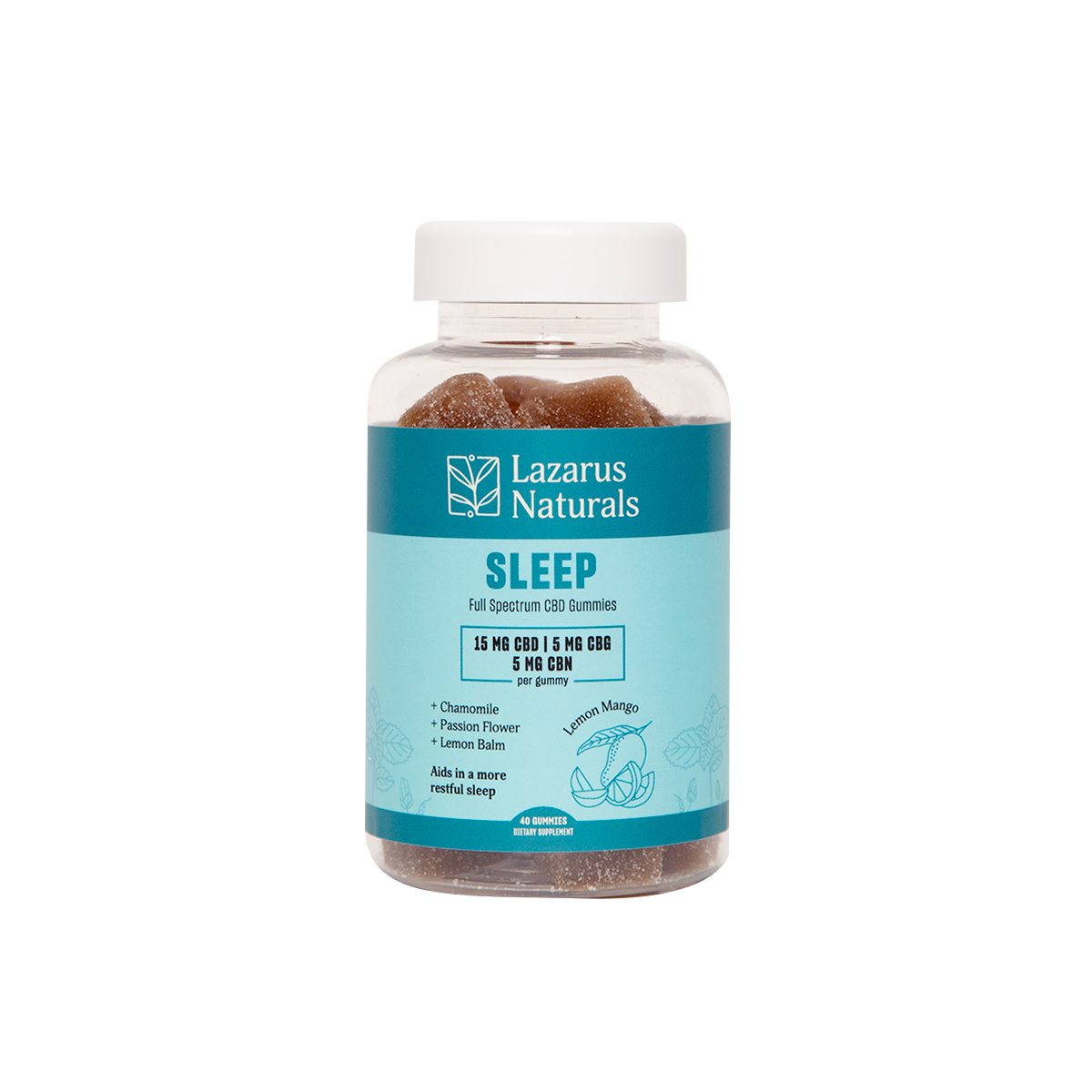 Lazarus Naturals CBD Gummies Cannabinoid Sleep 40ct