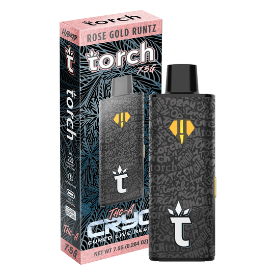 Torch CRYO THC-A Cured Live Resin - 7.5G - Rose Gold Runtz - Hybrid