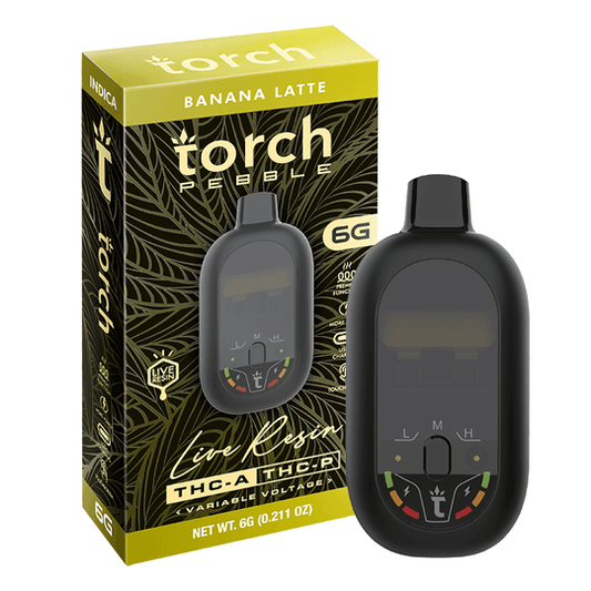 Torch Live Resin 6G Pebble Disposable - Banana Latte (Indica)