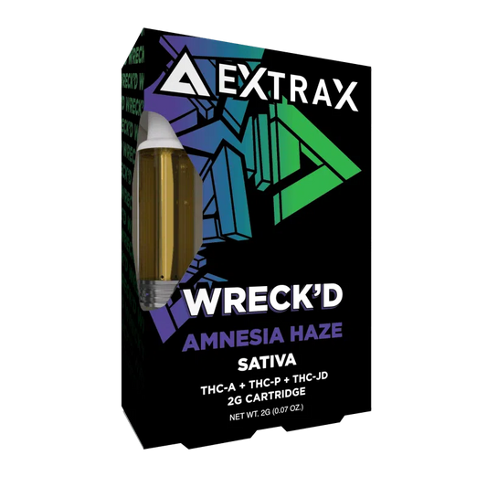 Delta Extrax Wreck’d Cartridges - 2g - Amnesia Haze (Sativa)