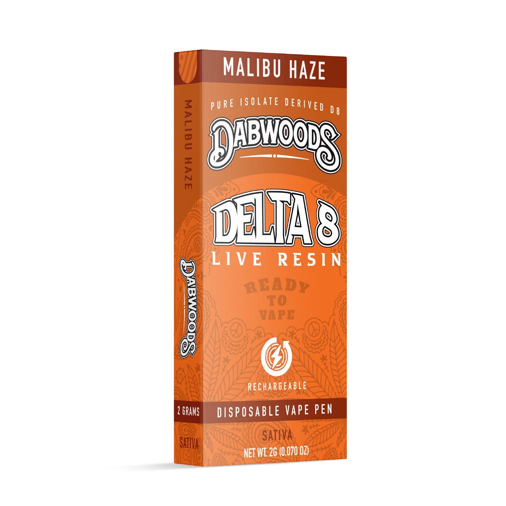 Dabwoods Disposable - Delta 8 2g - Malibu Haze (Sativa)