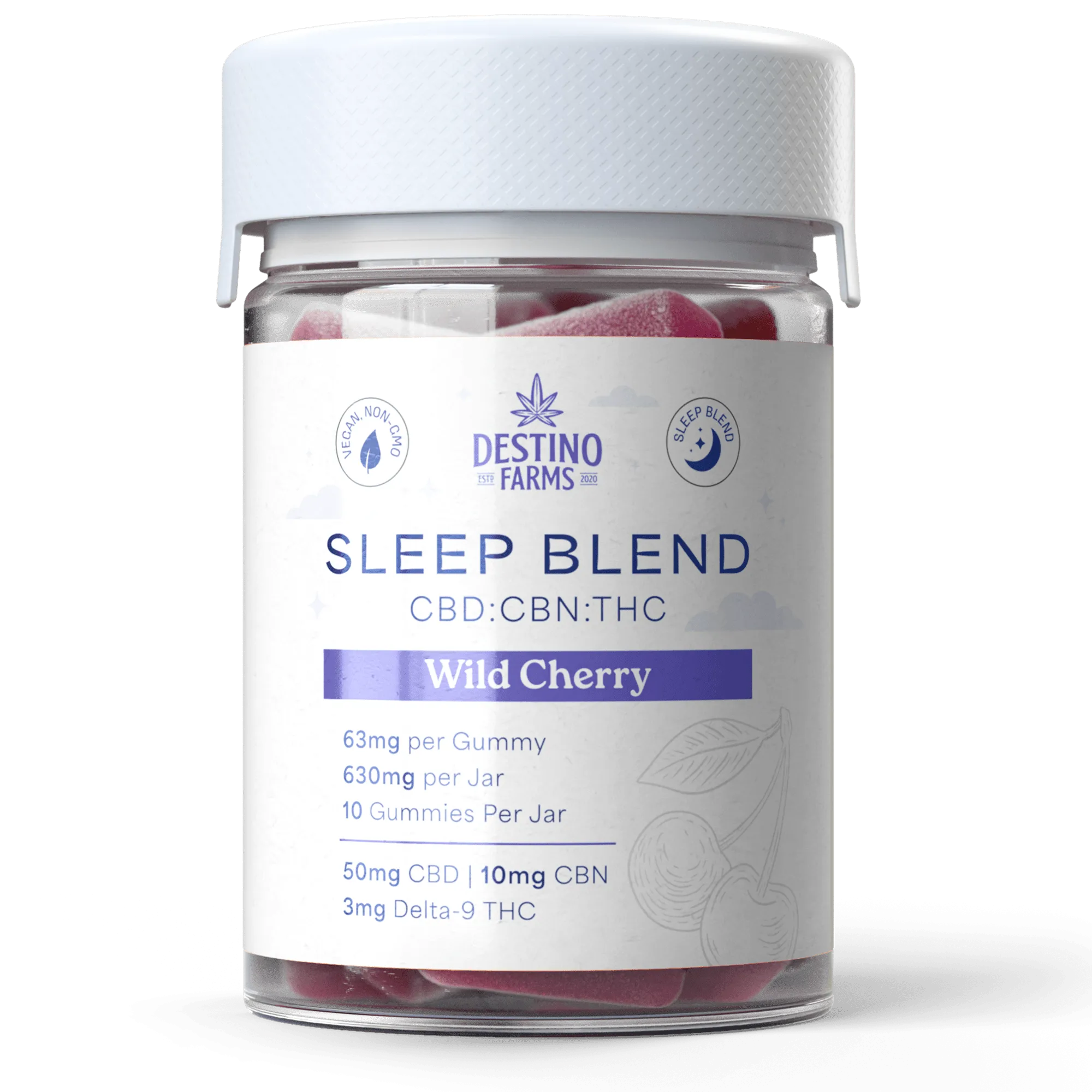 Destino Farms CBD Sleep Blend Wild Cherry 630mg