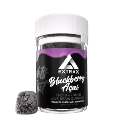 Delta Extrax 3500mg Lights out Blend Gummies - Blackberry Açaí