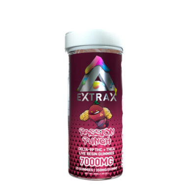 Delta Extrax 7000mg Adiós Blend Gummies - Passion Punch (Hybrid)