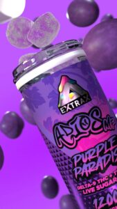 Delta Extrax 12000MG Adiós MF Blend Gummies - Purple Paradise (Hybrid) 4