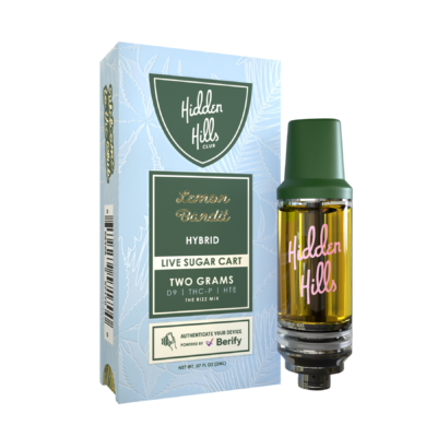 Hidden Hills Live Sugar Cart - 2g Cartridge Rizz Mix - Lemon Bandit (Hybrid)