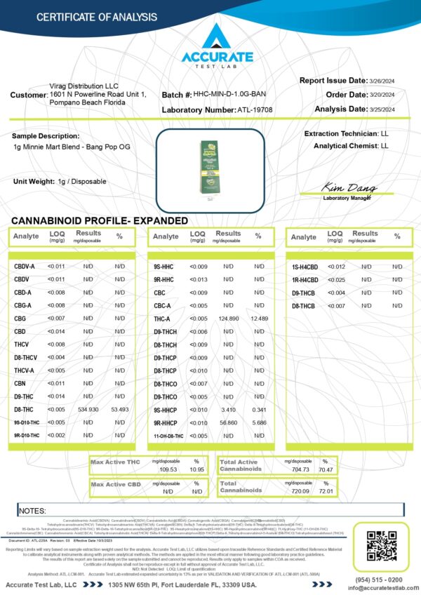 Hidden Hills “Mini Mart” 1G THC-A Disposable