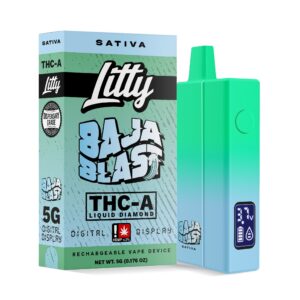 Litty THCA Liquid Diamonds Disposable | 5g - Baja Blast (Sativa)