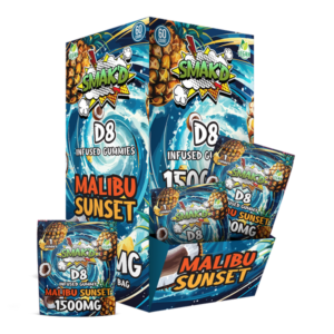 Smak'd Delta 8 Infused Gummies - 1500mg - Malibu Sunset