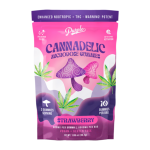 Purple Organics Cannadelics Microdose Gummies - 10CT - Strawberry