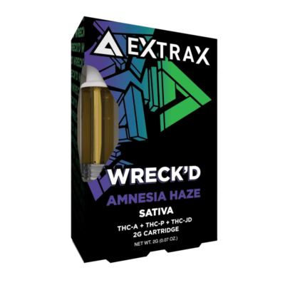 Delta Extrax Wreck’d Cartridges - 2g - Amnesia Haze (Sativa)