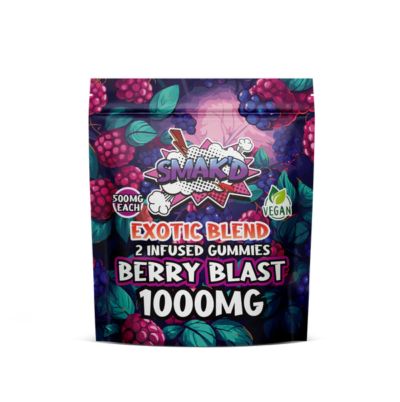 berry blast fruit punch delta 8 thc infused gummies - 1000 MG