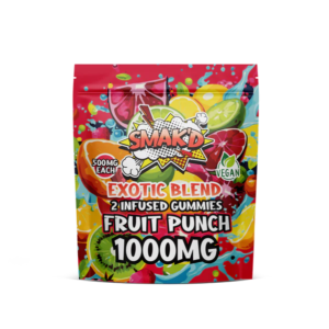 fruit punch delta 8 thc infused gummies - 1000 MG