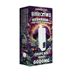 Shroomz 6g Disposable Vape - Grape Ape (Indica)