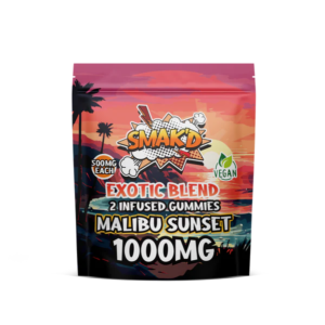 malibu sunset fruit punch delta 8 thc infused gummies - 1000 MG