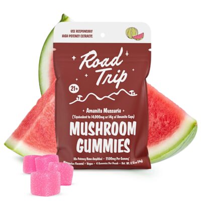 Road Trip “Amanita Muscaria” Mushroom 4ct Gummies - Watermelon