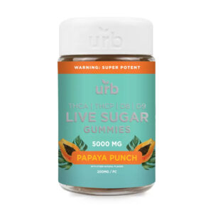 THCA Live Sugar Gummies 5000MG - Papaya Punch | Urb