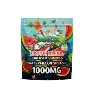 watermelon splash punch delta 8 thc infused gummies - 1000 MG