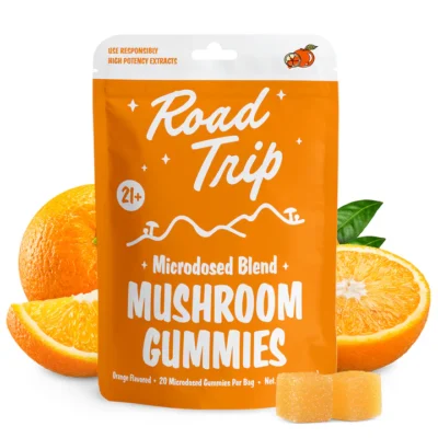 Road Trip Microdosed Blend Mushroom Gummies - Orange