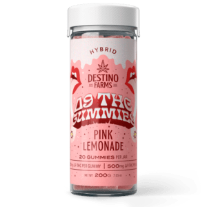 Destino Farms D9 THC 500mg Gummies - Pink Lemonade (Hybrid)