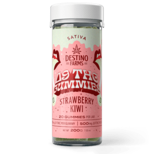 Destino Farms D9 THC 500mg Gummies - Strawberry Kiwi (Sativa)