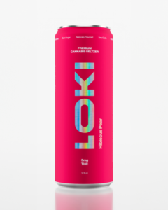 LOKI Premium 5mg THC Infused Seltzer - Peary Hibiscus