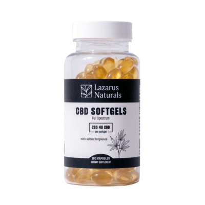 Lazarus Naturals CBD Softgels, 200MG - 100CT