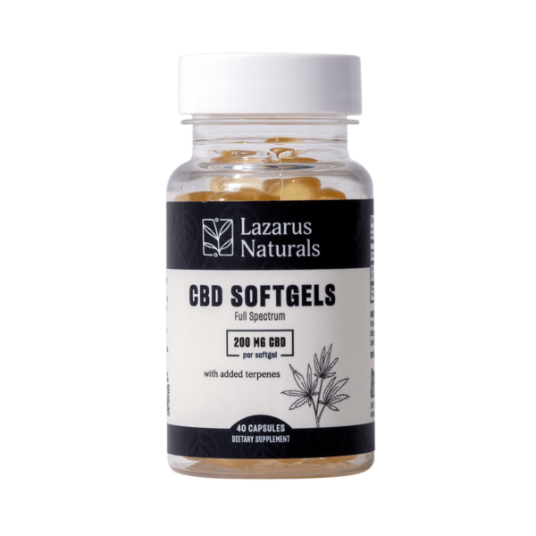 Lazarus Naturals CBD Softgels, 200MG - 40CT