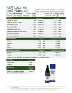 Lazarus Naturals CBD Tincture, 300MG/ML