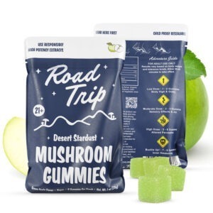 Road Trip “Desert Dust” Mushroom 8ct Gummies - Green Apple