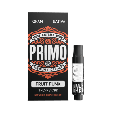 Half Bak’d Primo 1g Cartridges - Fruit Funk (Sativa)