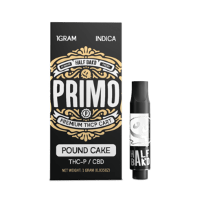 Half Bak’d Primo 1g Cartridges - Pound Cake (Indica)