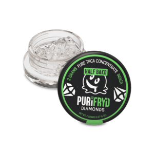 Half Bak'd Purifryd Diamonds 2g THC-A Concentrates - Krypto Chronic (Indica)