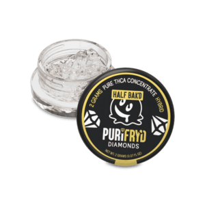 Half Bak'd Purifryd Diamonds 2g THC-A Concentrates - Lemon Kush (Hybrid)