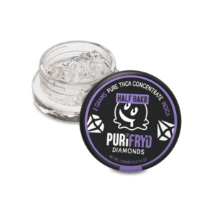 Half Bak'd Purifryd Diamonds 2g THC-A Concentrates - Purple Urkel (Indica)