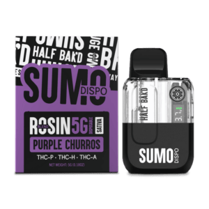 Half Bak'd Sumo Disposables 5G Live Rosin - Purple Churros (Sativa)