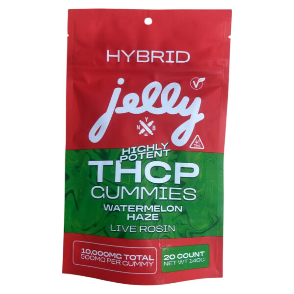 Jelly High Potency 10,000mg THCP Gummies - Watermelon Haze (Hybrid)