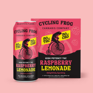 Cycling Frog Sparkling THC Lemonade, 50mg THC, 50mg CBD, 16oz - 4pk