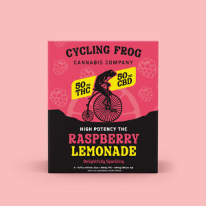 Cycling Frog Sparkling THC Lemonade, 50mg THC, 50mg CBD, 16oz - 4pk