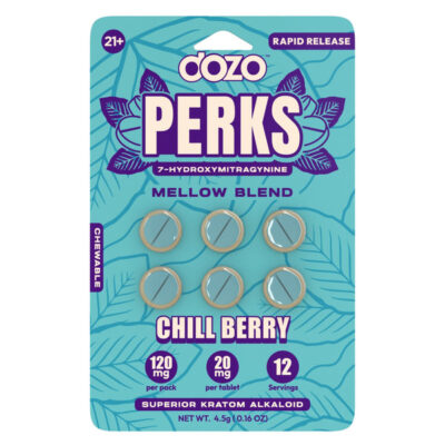 Dozo Perks 7-Hydroxymitragynine 6ct Tablets - Chill Berry